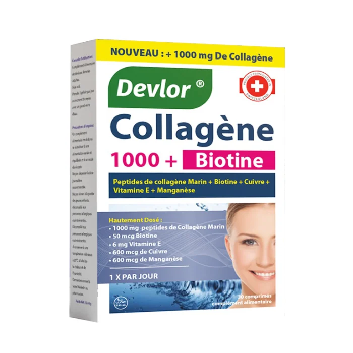 DEVLOR Collagène 1000 + Biotine – Parapharmacie Ennour