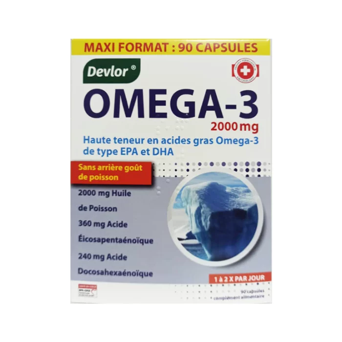 Devlor OMEGA_3 2000mg capsules Bt/90 – Parapharmacie Ennour